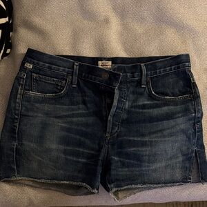 Citizens Of Humanity Dark Blue Jean Shorts